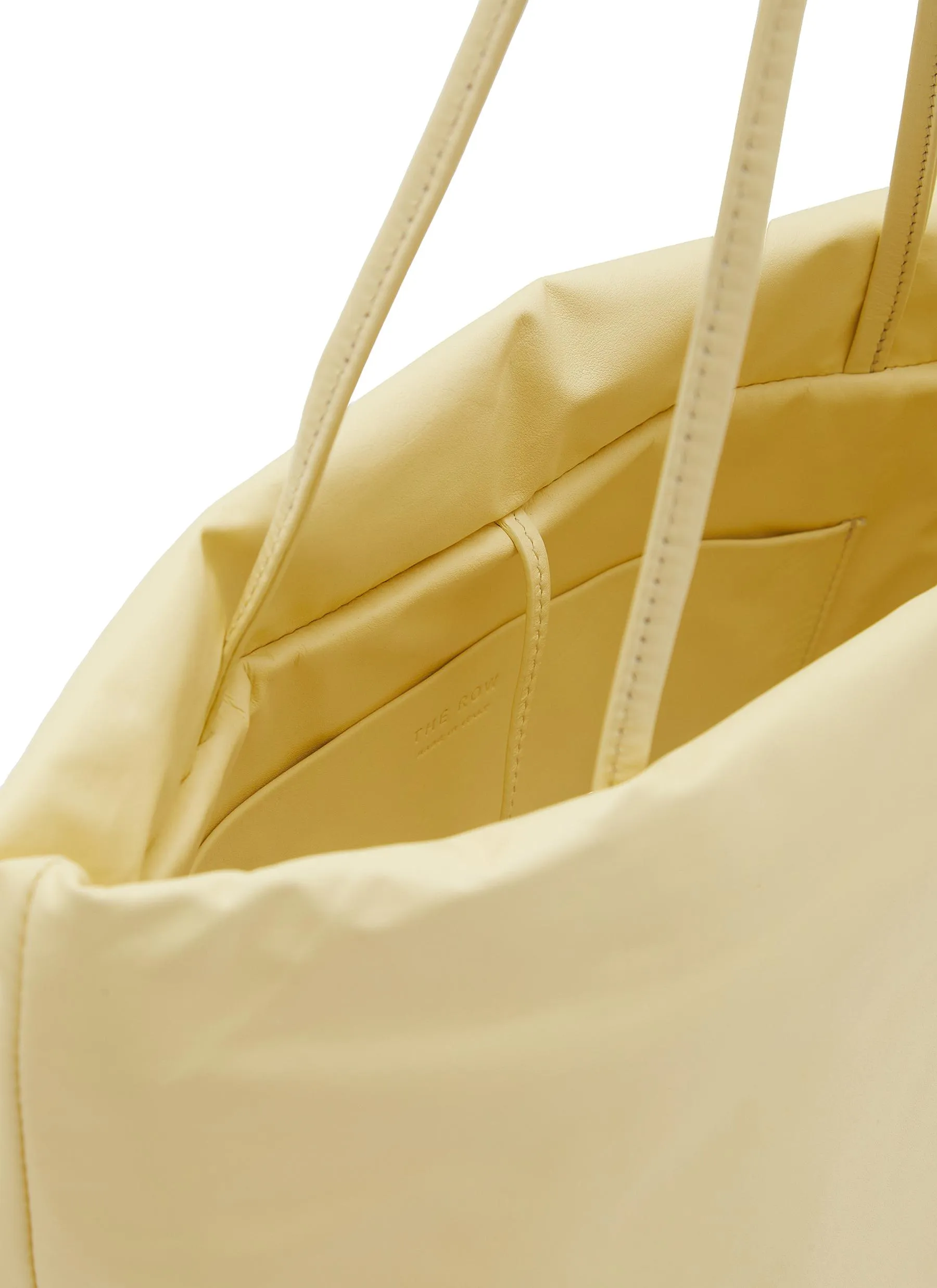 -----------THE ROW  ---- ------------LIGHT YELLOW ----Pim Leather Tote Bag --