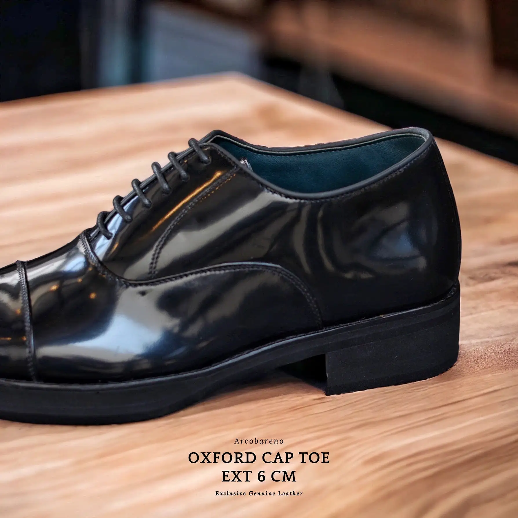 502-1 EXT 6 CM Oxford Cap Toe Burgundy