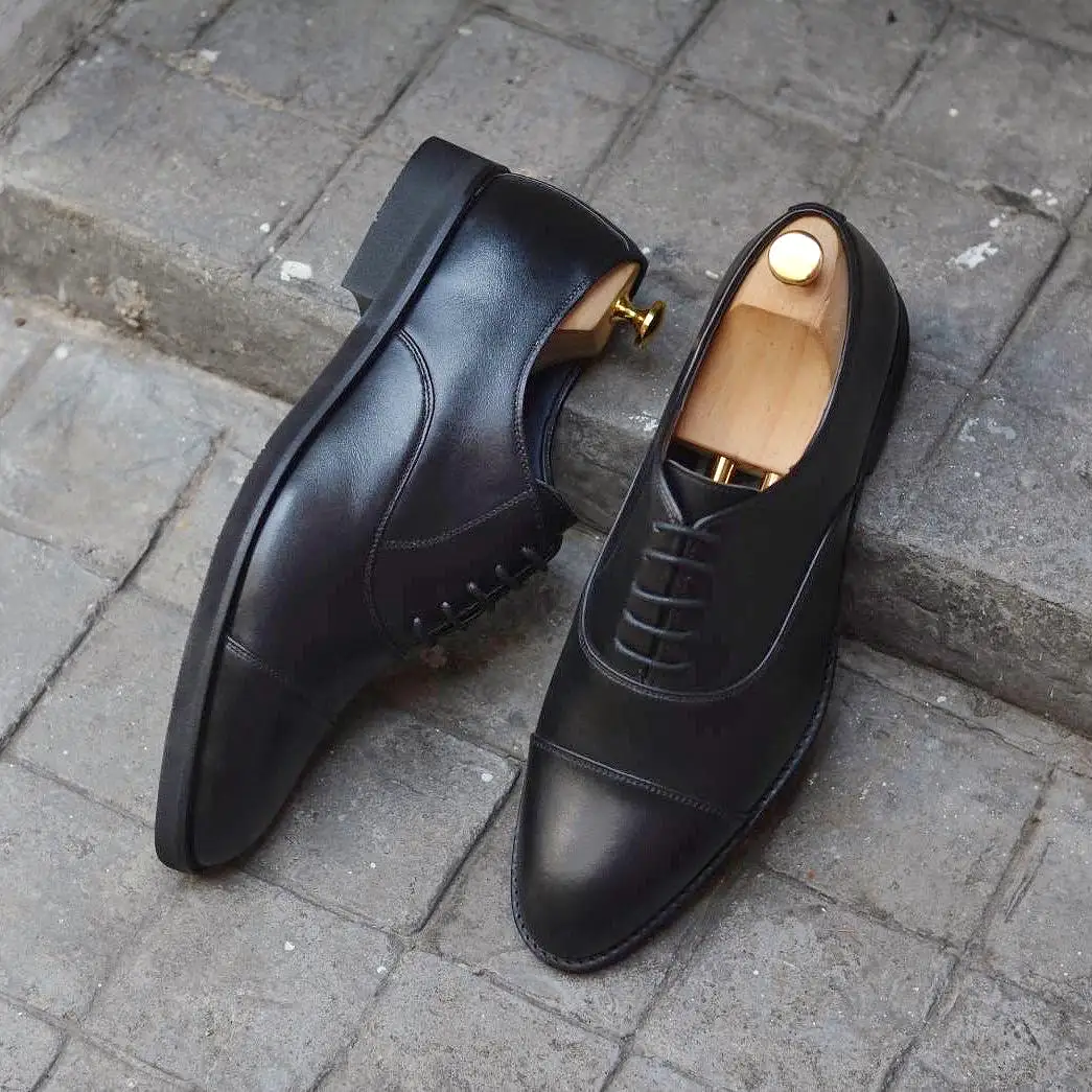 502-1 Oxford MattBlack x Black Soles