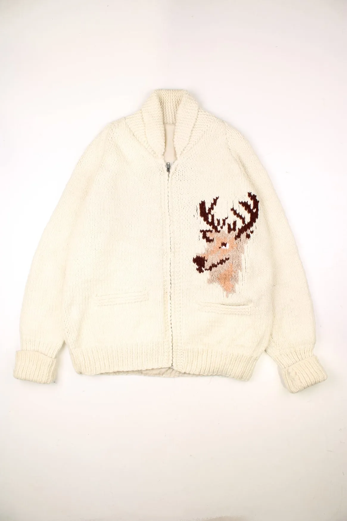 70's Cowichan Deer Sweater