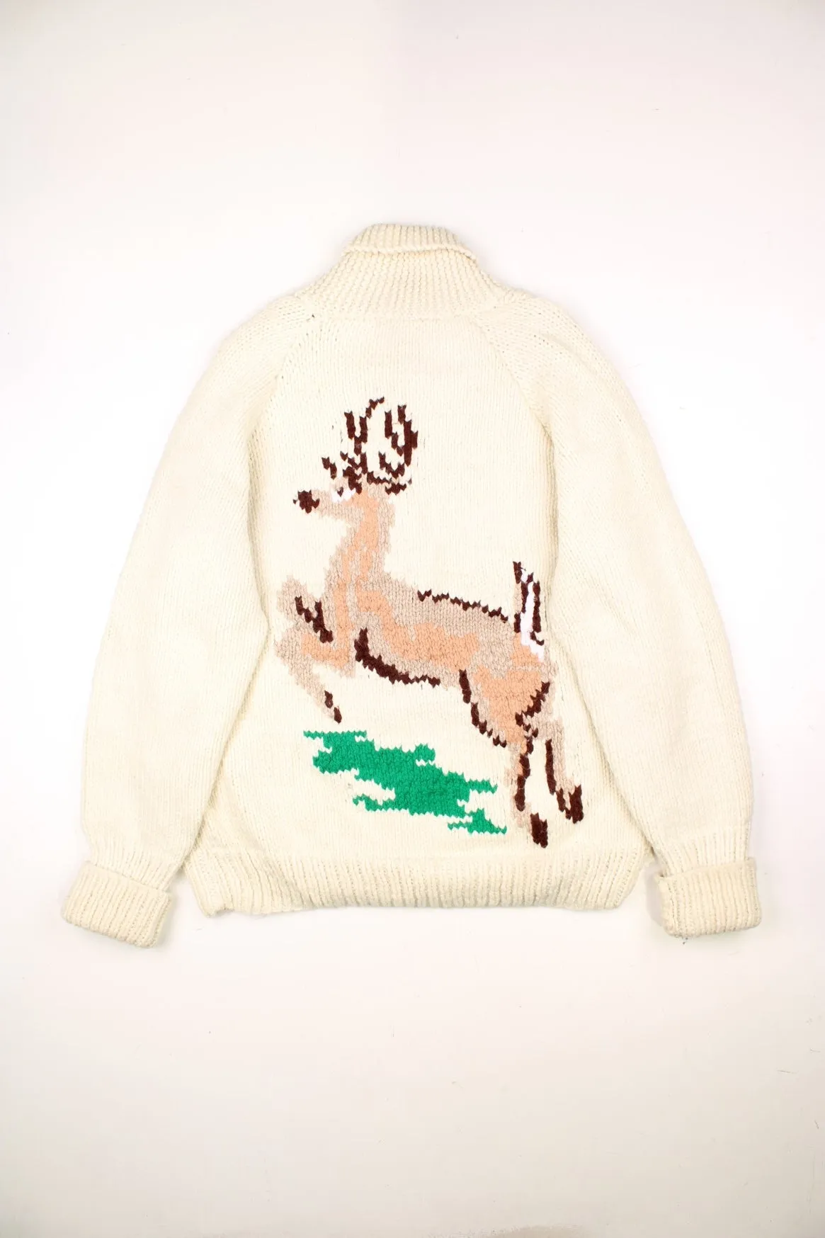 70's Cowichan Deer Sweater