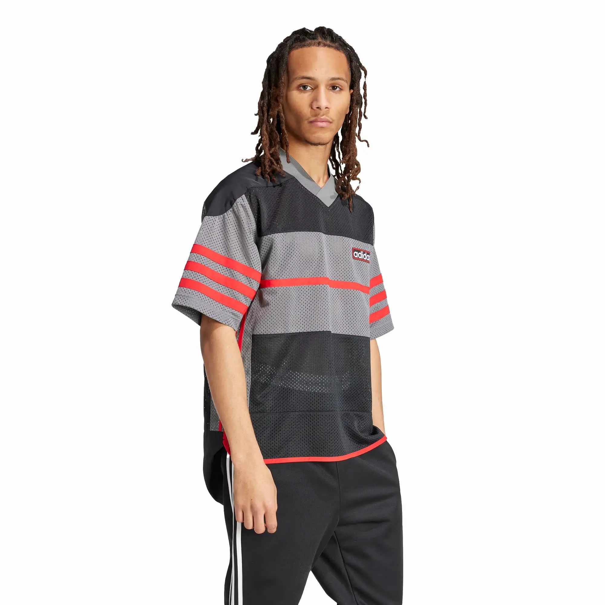 ADICOLOR ADIBREAK MESH JERSEY 'BLACK/GREY'