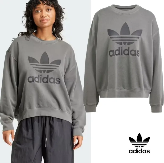 adidas  |Unisex Plain Cotton Logo Hoodies & Sweatshirts