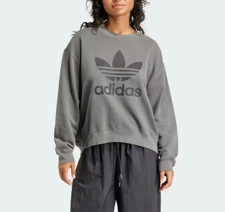 adidas  |Unisex Plain Cotton Logo Hoodies & Sweatshirts