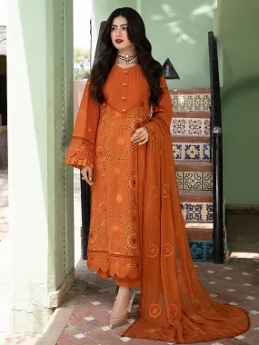 Afsaneh by Mahnur Embroidered Karandi Unstitched 3Pc Suit D-01 Flavia