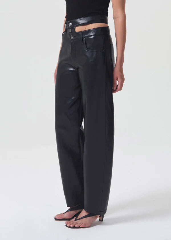 Agolde - Recycled Leather Broken Waistband Jean - Detox