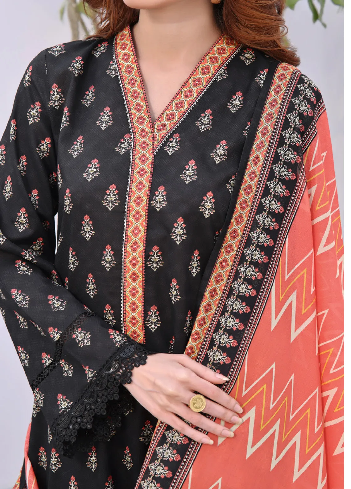 Aiza & Momina By VS Textile Printed Lawn Unstitched 3 Piece Suit - VS24AZL1 23