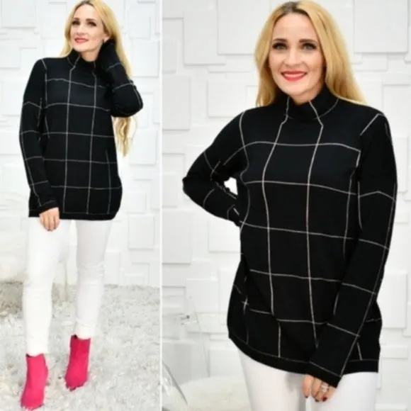 Alina Grid Knit Top