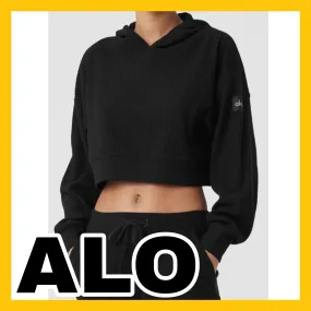 ALO Yoga  |Plain Logo Hoodies & Sweatshirts