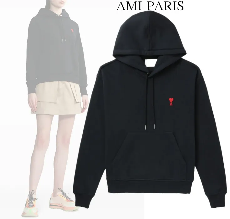 AMI PARIS  |Long Sleeves Hoodies & Sweatshirts