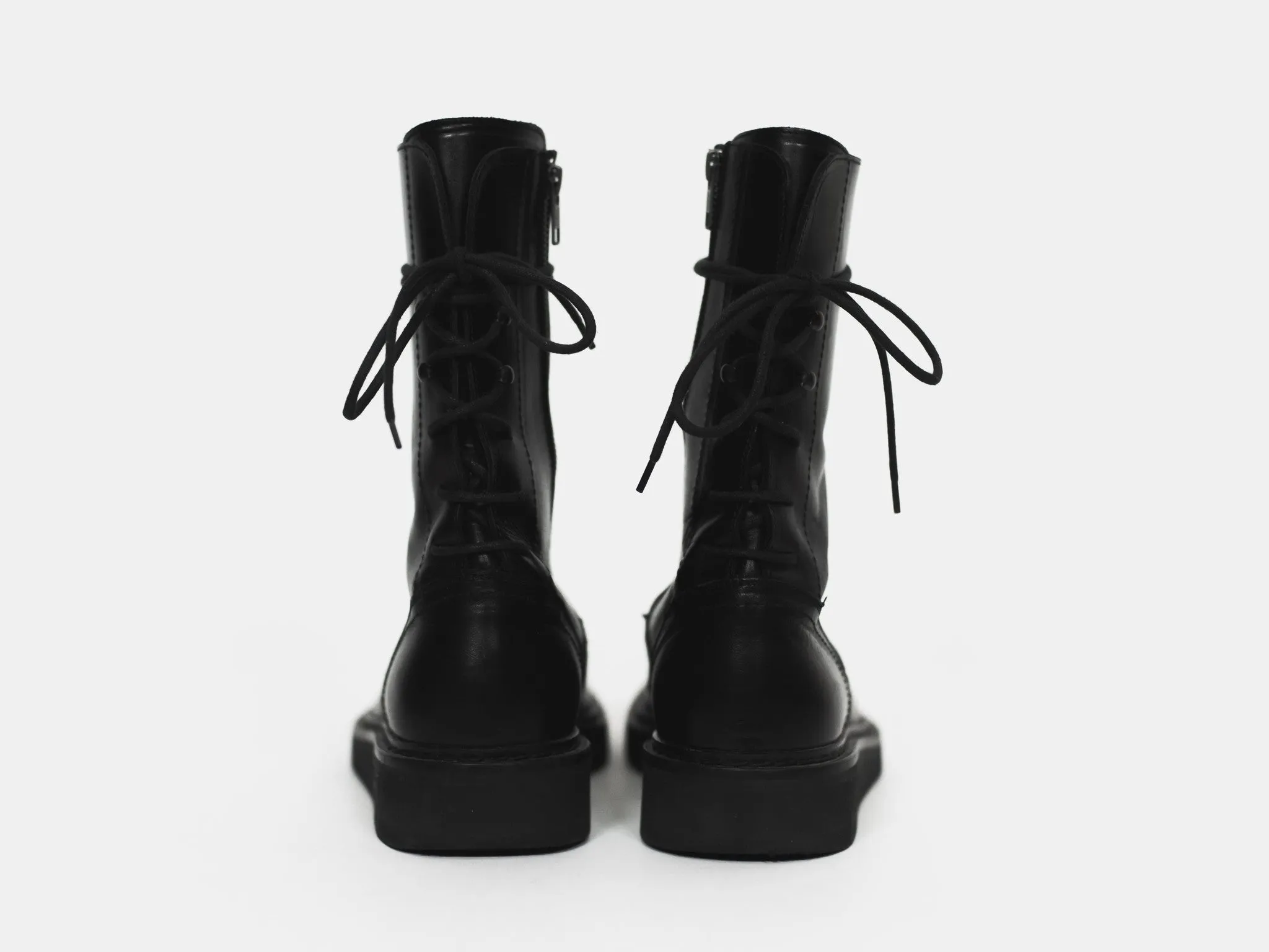 Ann Demeulemeester Back Lace Corset Vitello Boots