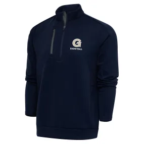 Antigua Georgetown Hoyas Navy Basketball Generation Quarter-Zip Pullover Top