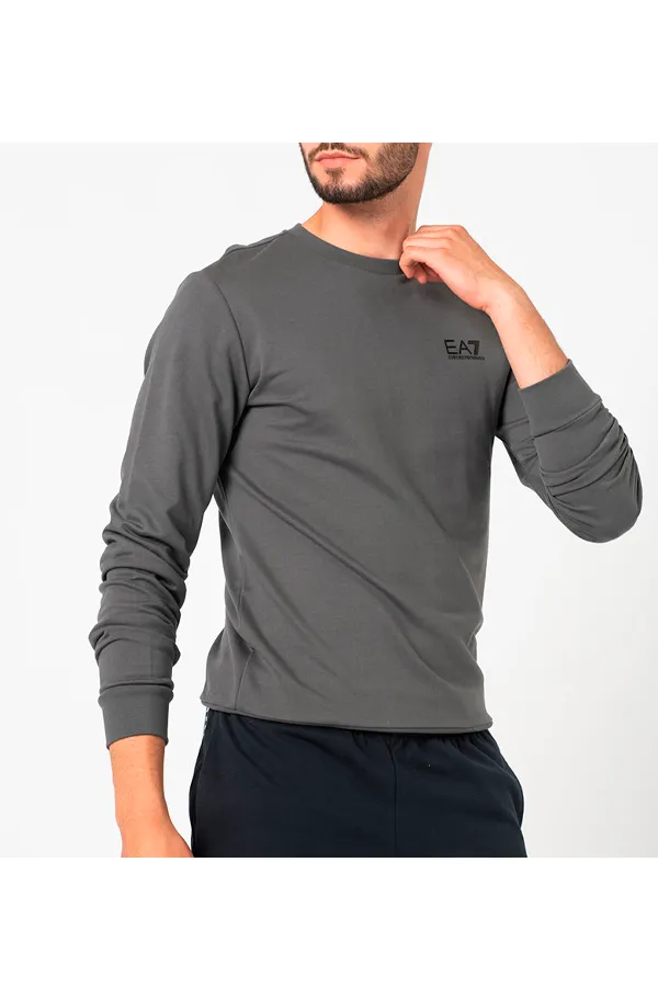 Armani EA7 ID Logo Sweatshirt Grey