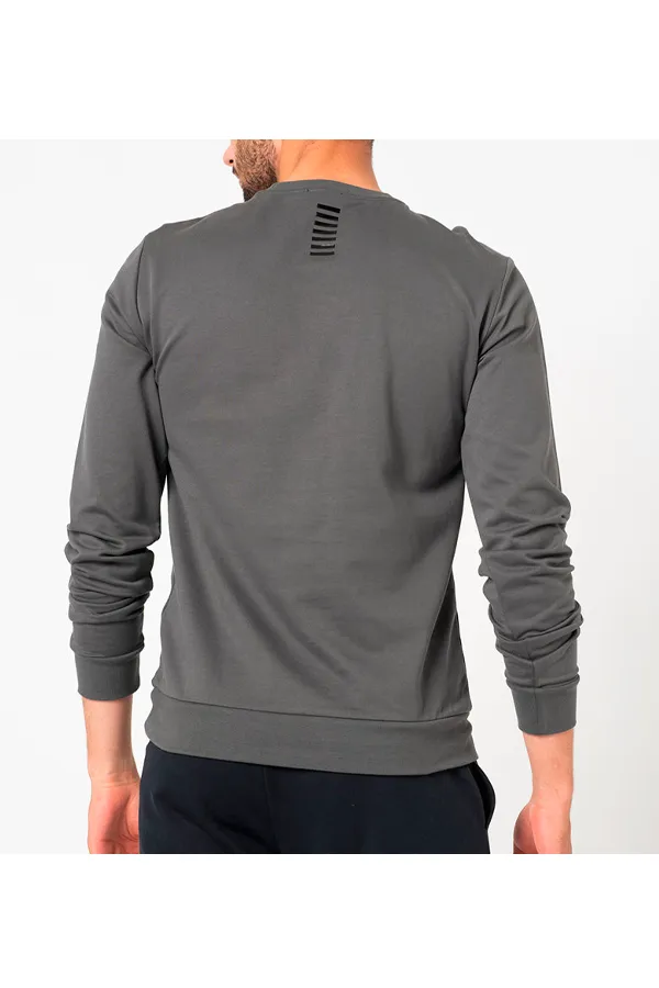 Armani EA7 ID Logo Sweatshirt Grey