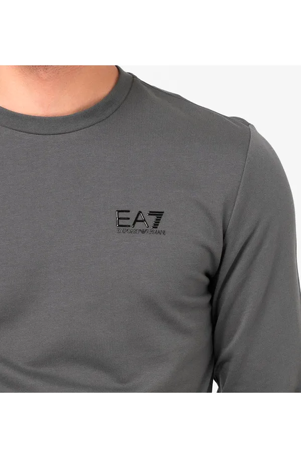 Armani EA7 ID Logo Sweatshirt Grey