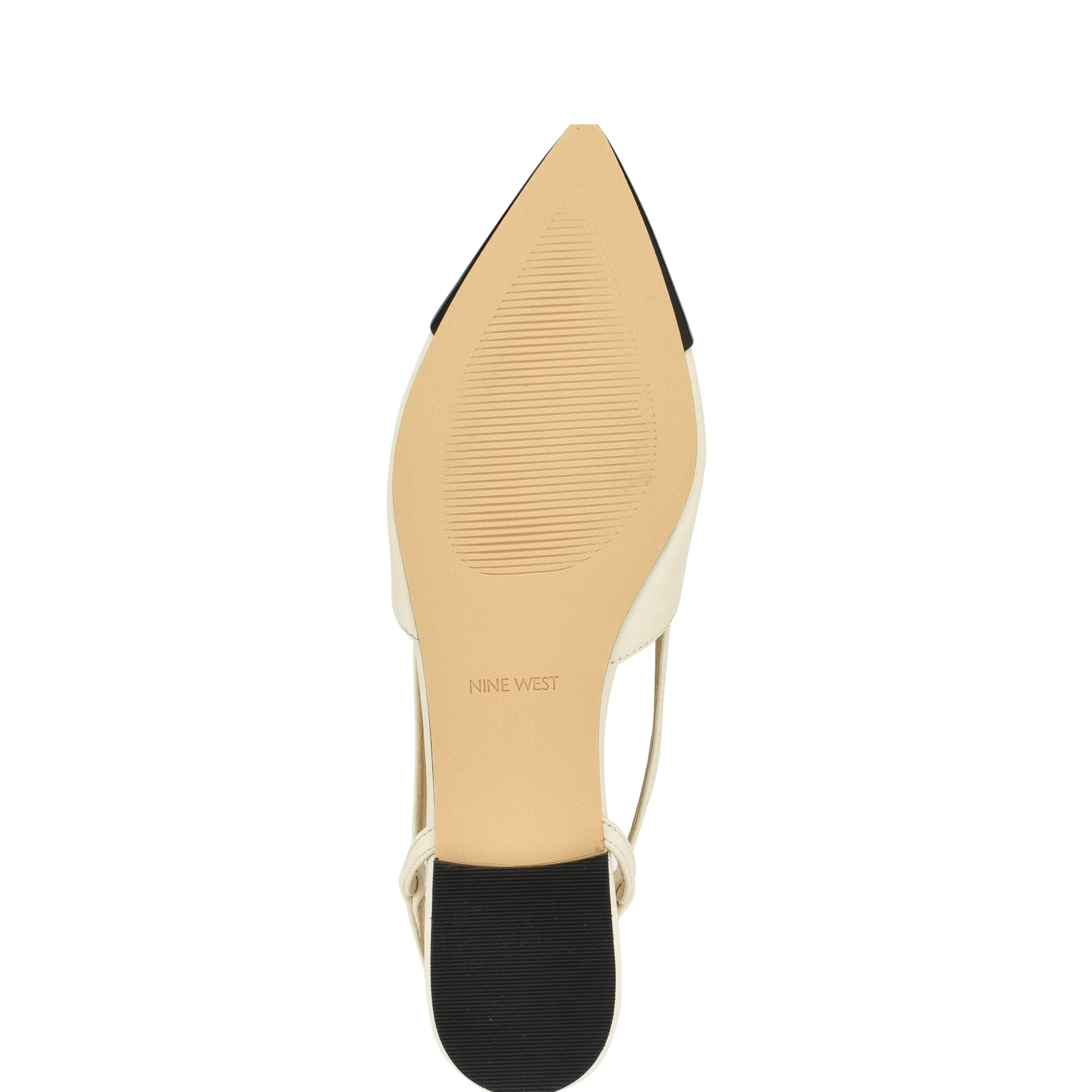 Babee Pointy Cap Toe Flat Slingbacks