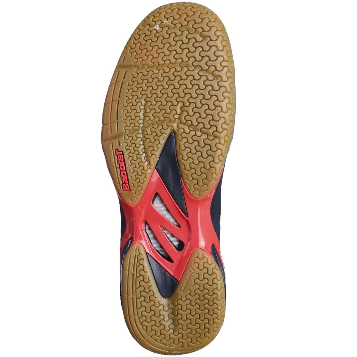 Babolat Men's Shadow Spirit Badminton Shoes- Black/Tomato Red