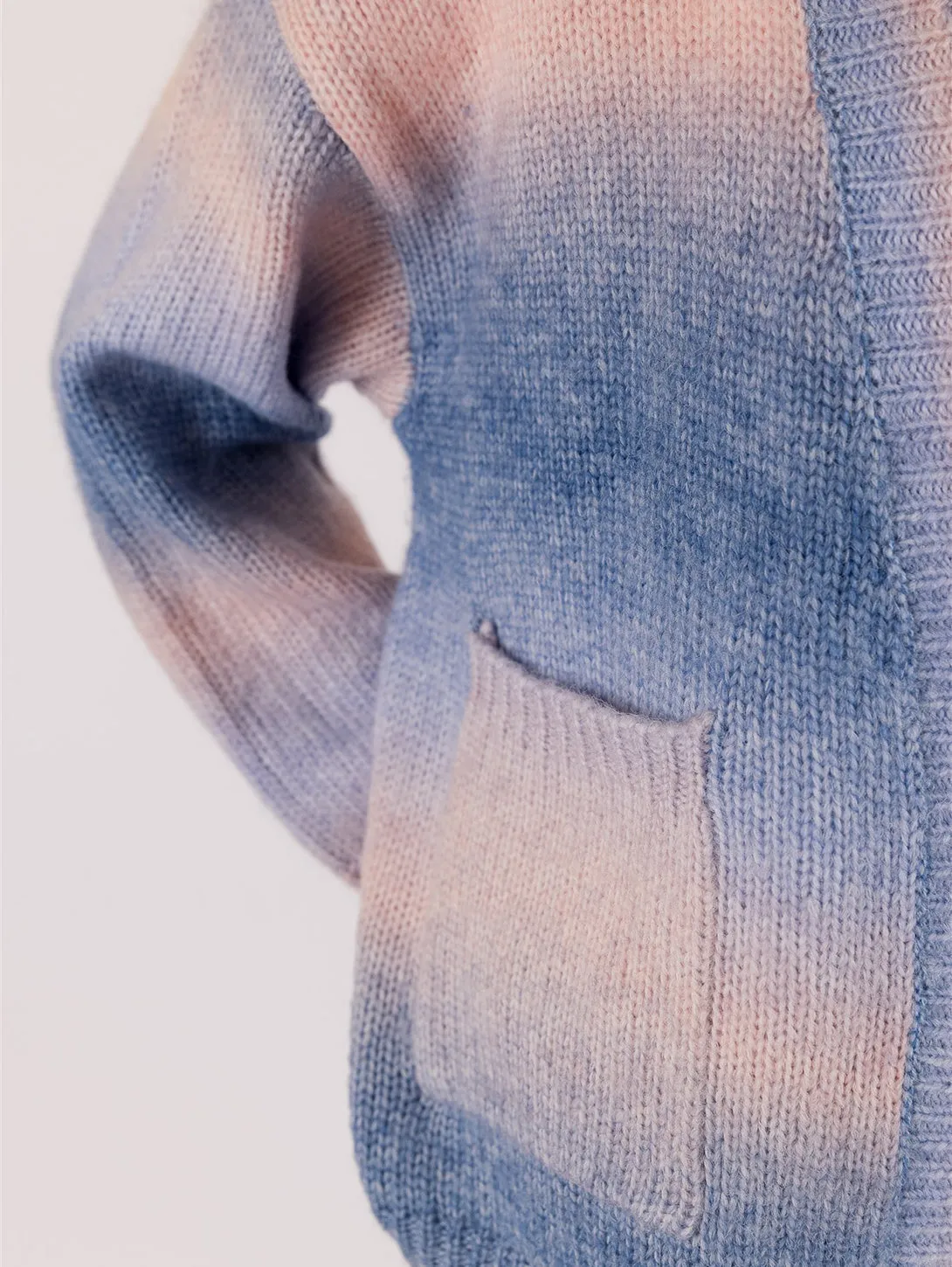 Betsy Ombre Cardigan - Blue Pink