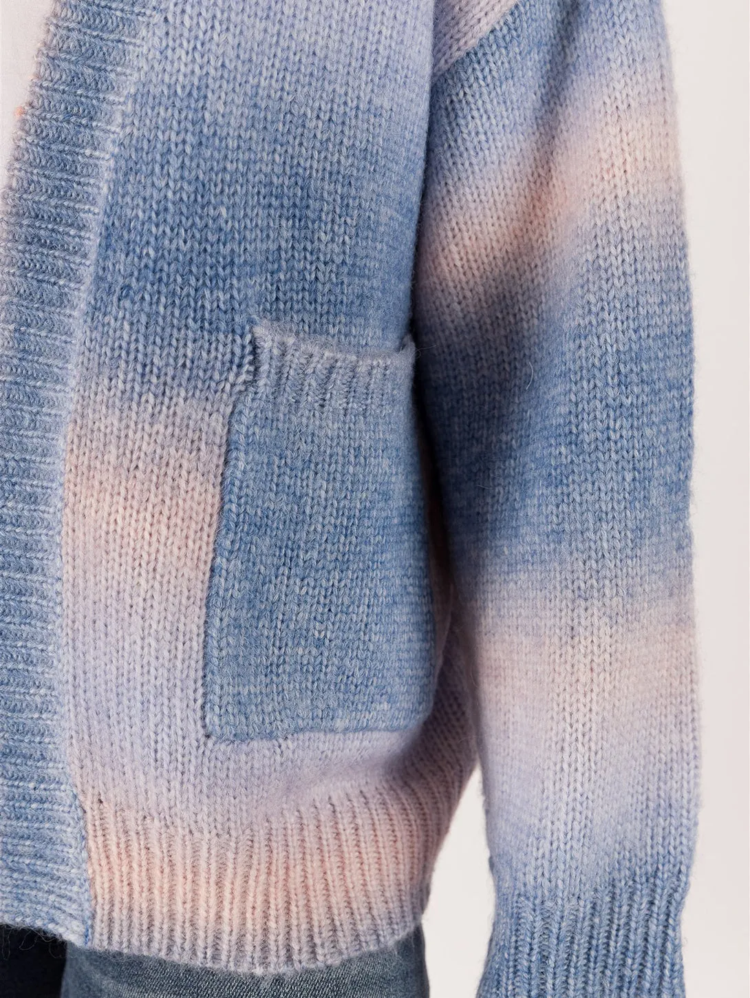 Betsy Ombre Cardigan - Blue Pink