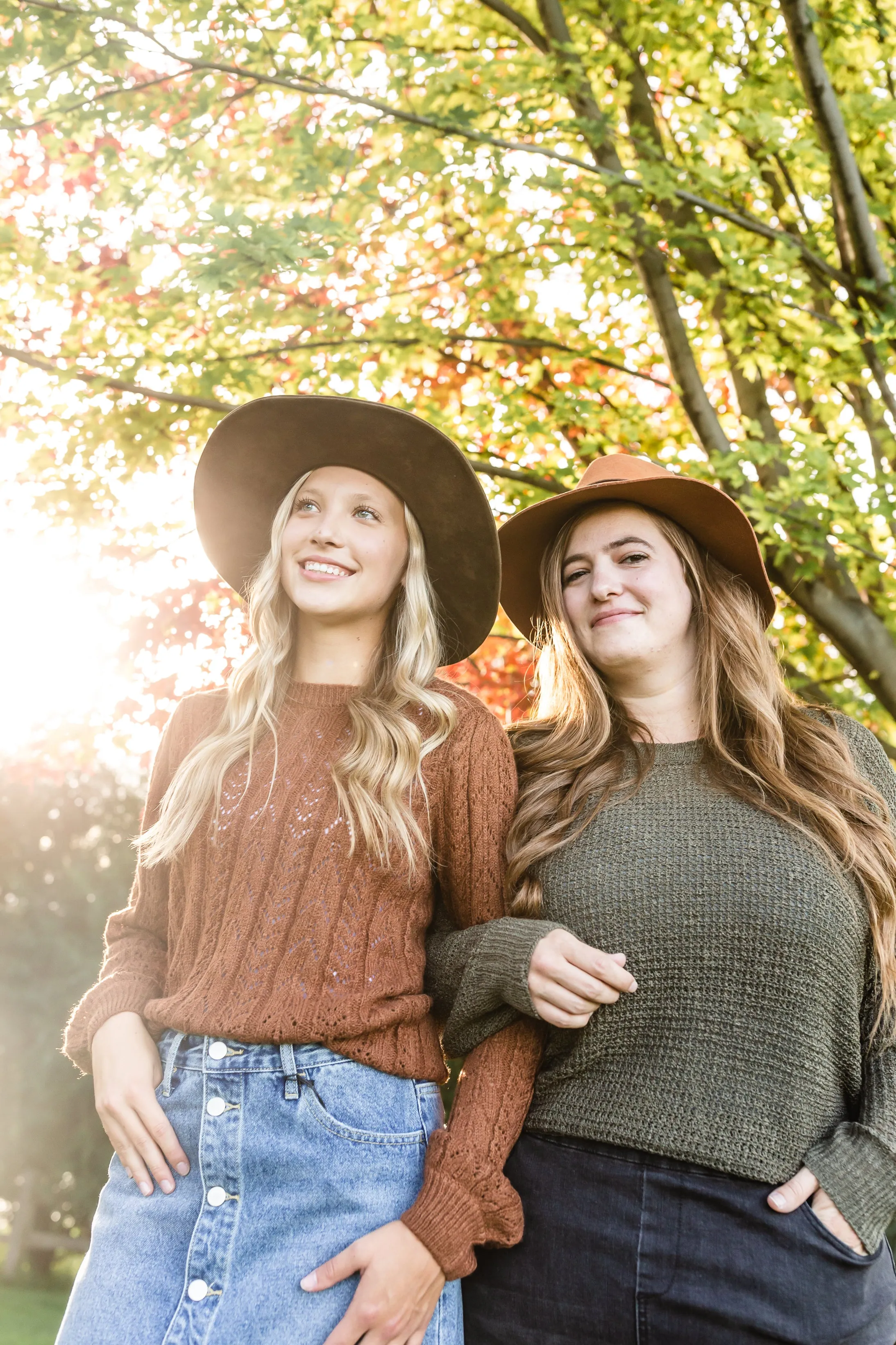 Brown Crochet Bell Sleeve Sweater