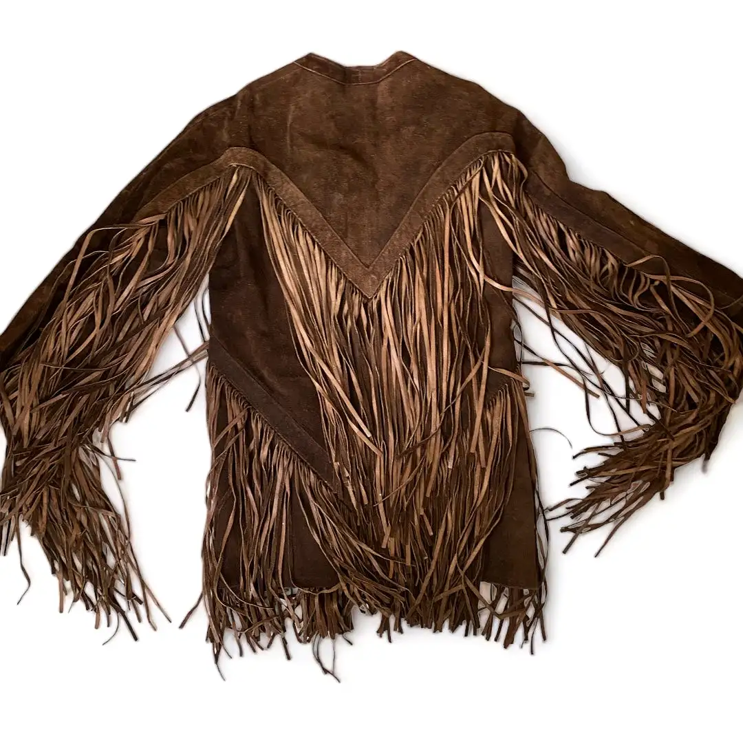 Buckroe Country Brown Suede Fringe Jacket