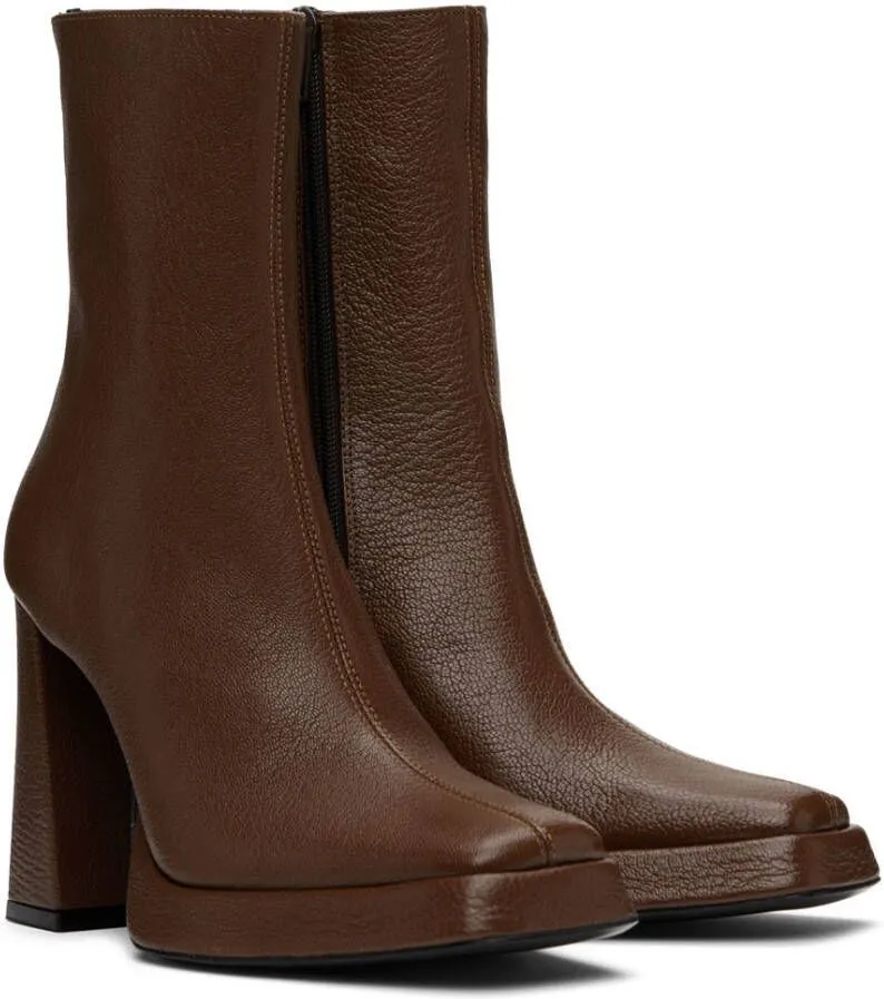 BY FAR Brown Vanya Boots