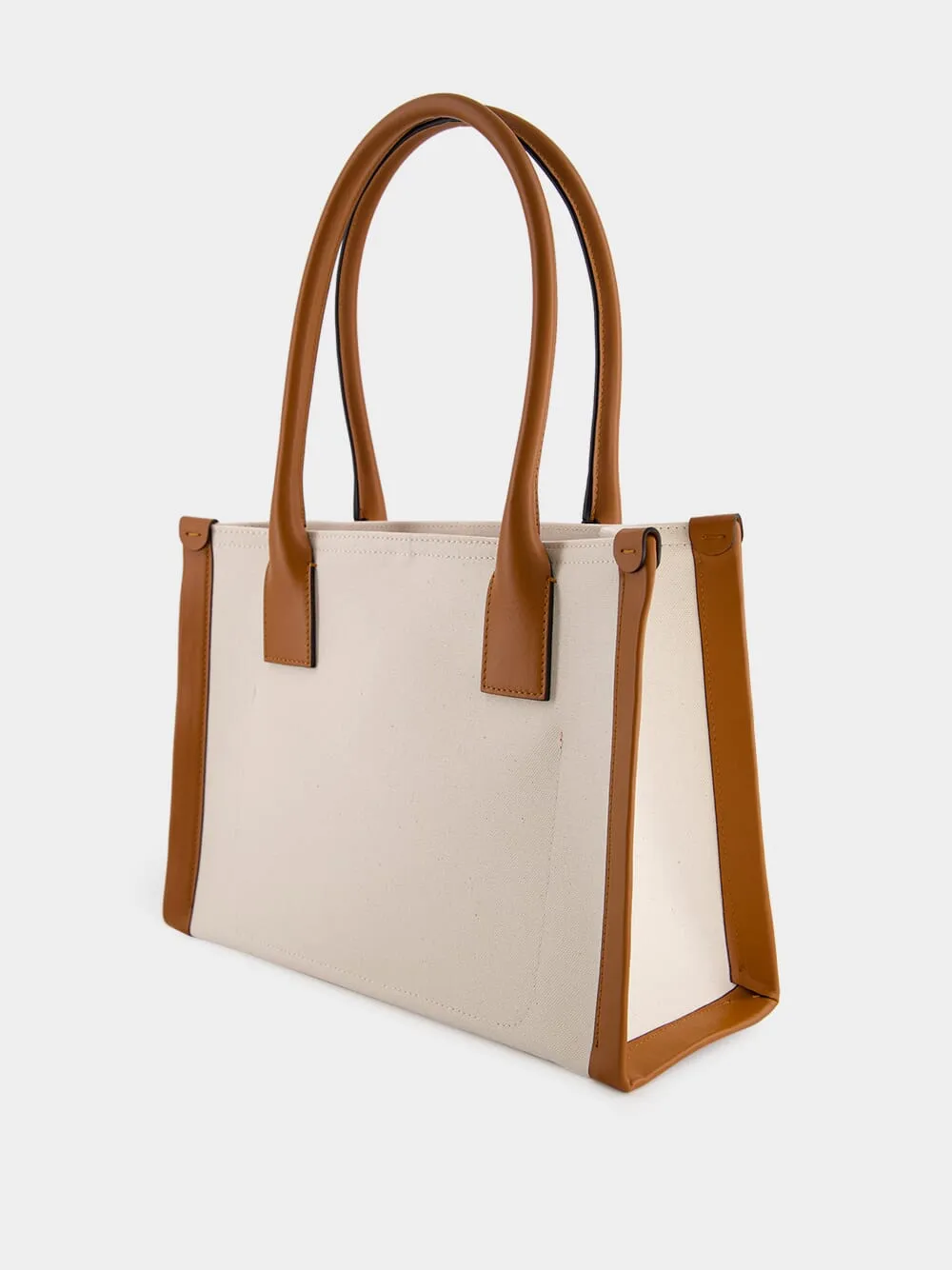 By My Side Small Beige Tote Bag