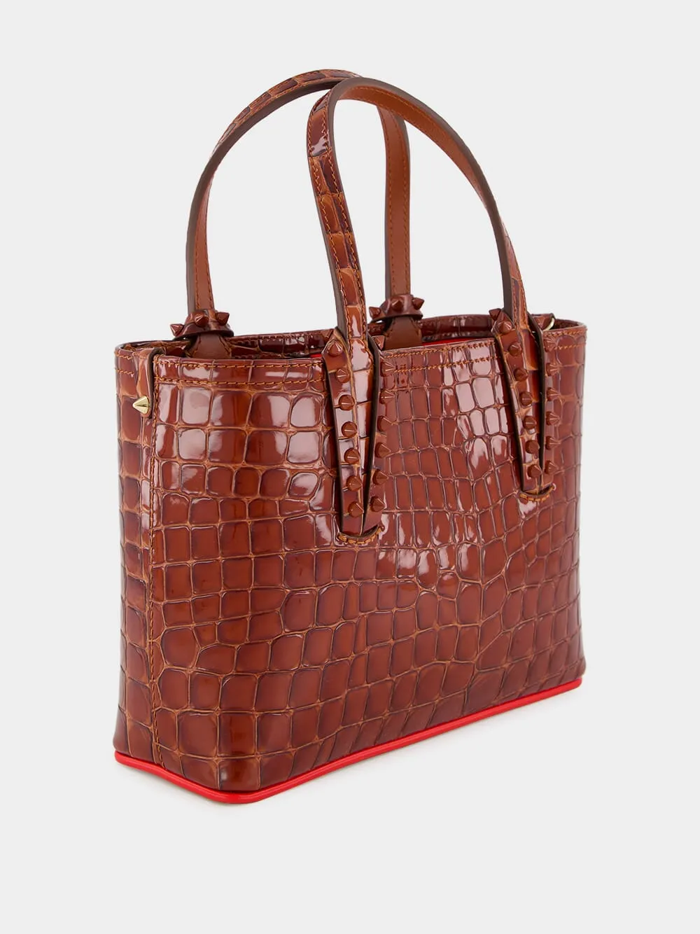 Cabata Mini Alligator-Embossed Tote Bag