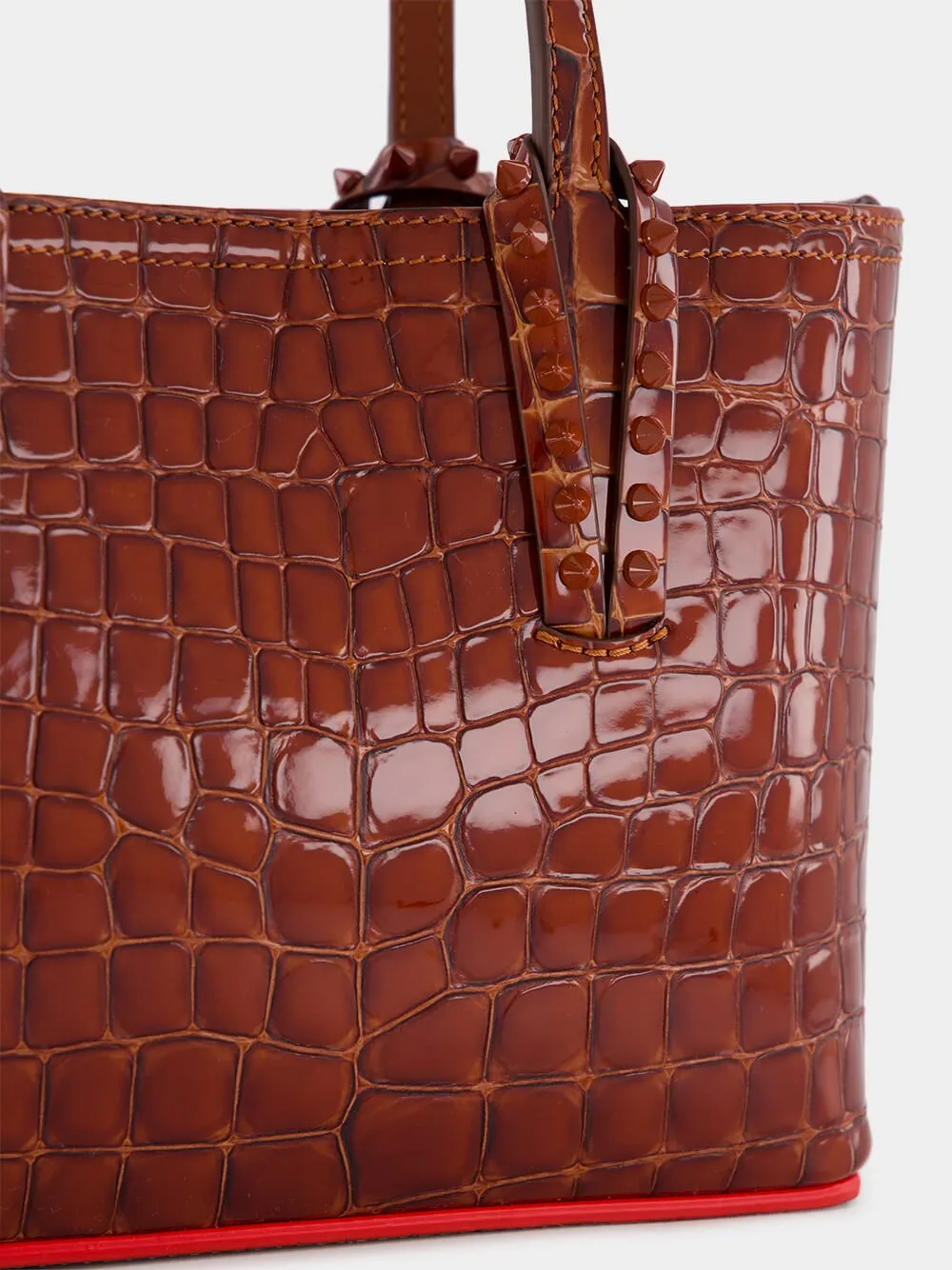 Cabata Mini Alligator-Embossed Tote Bag