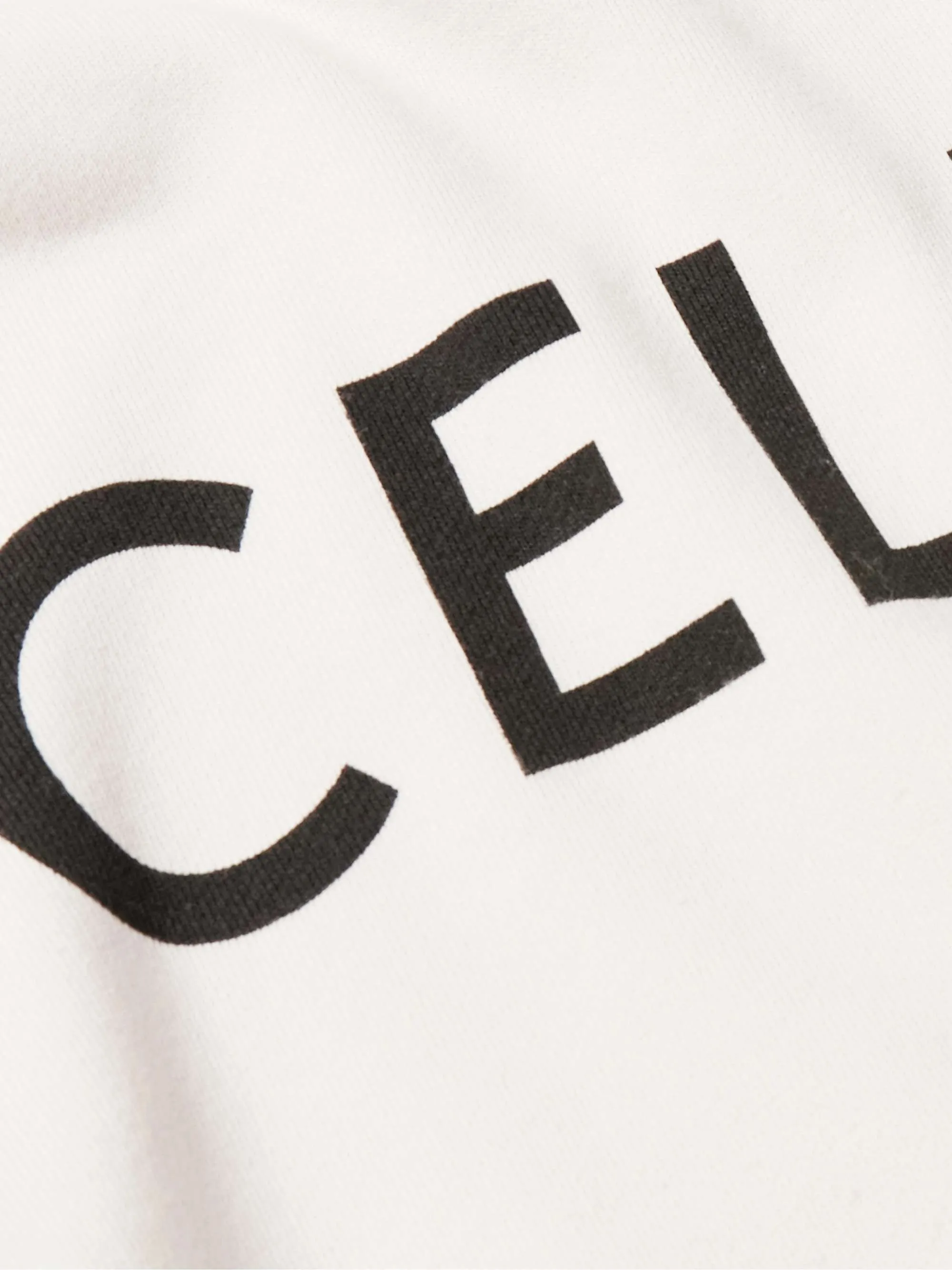 CELINE  |Long Sleeves Cotton Logo Hoodies & Sweatshirts