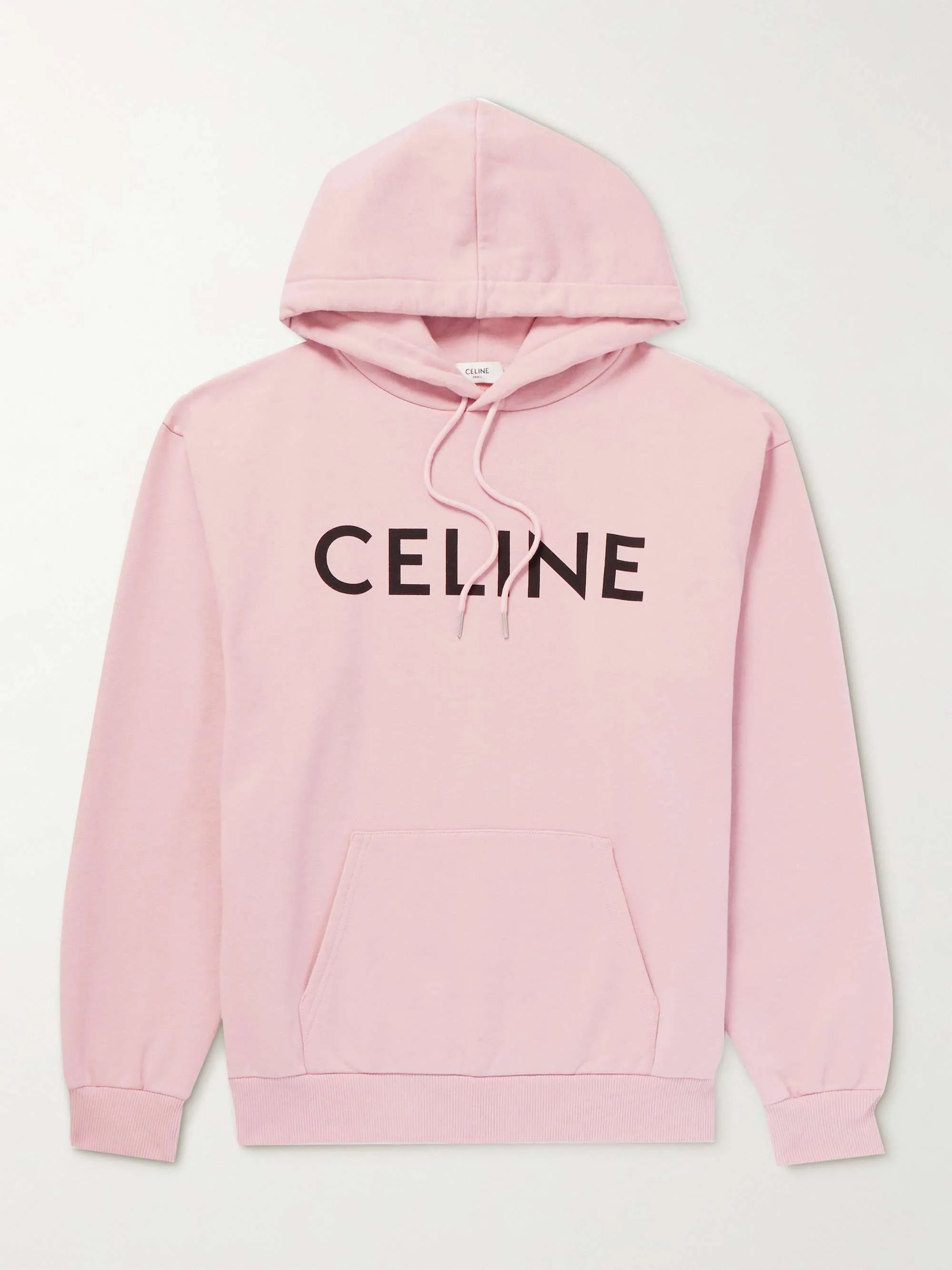 CELINE  |Long Sleeves Cotton Logo Hoodies & Sweatshirts