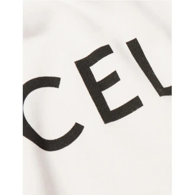 CELINE  |Long Sleeves Logo Hoodies & Sweatshirts