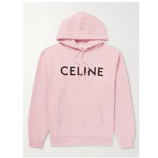 CELINE  |Long Sleeves Logo Hoodies & Sweatshirts