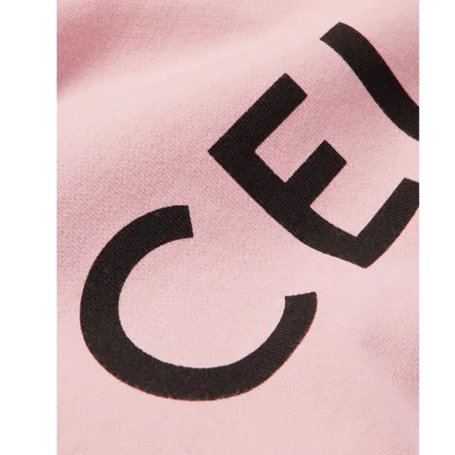 CELINE  |Long Sleeves Logo Hoodies & Sweatshirts