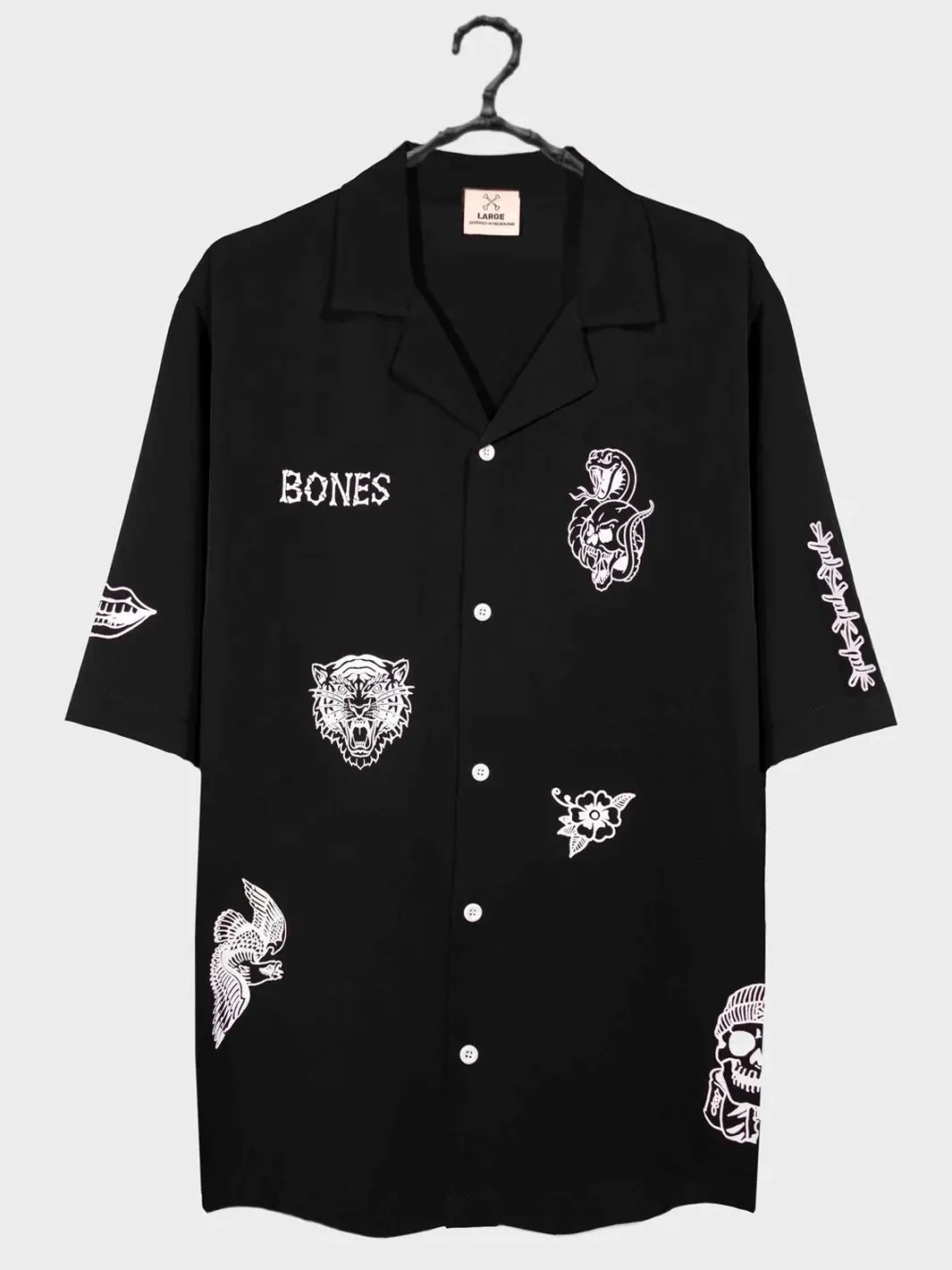 CLUB INK BOWLO SHIRT - BLACK