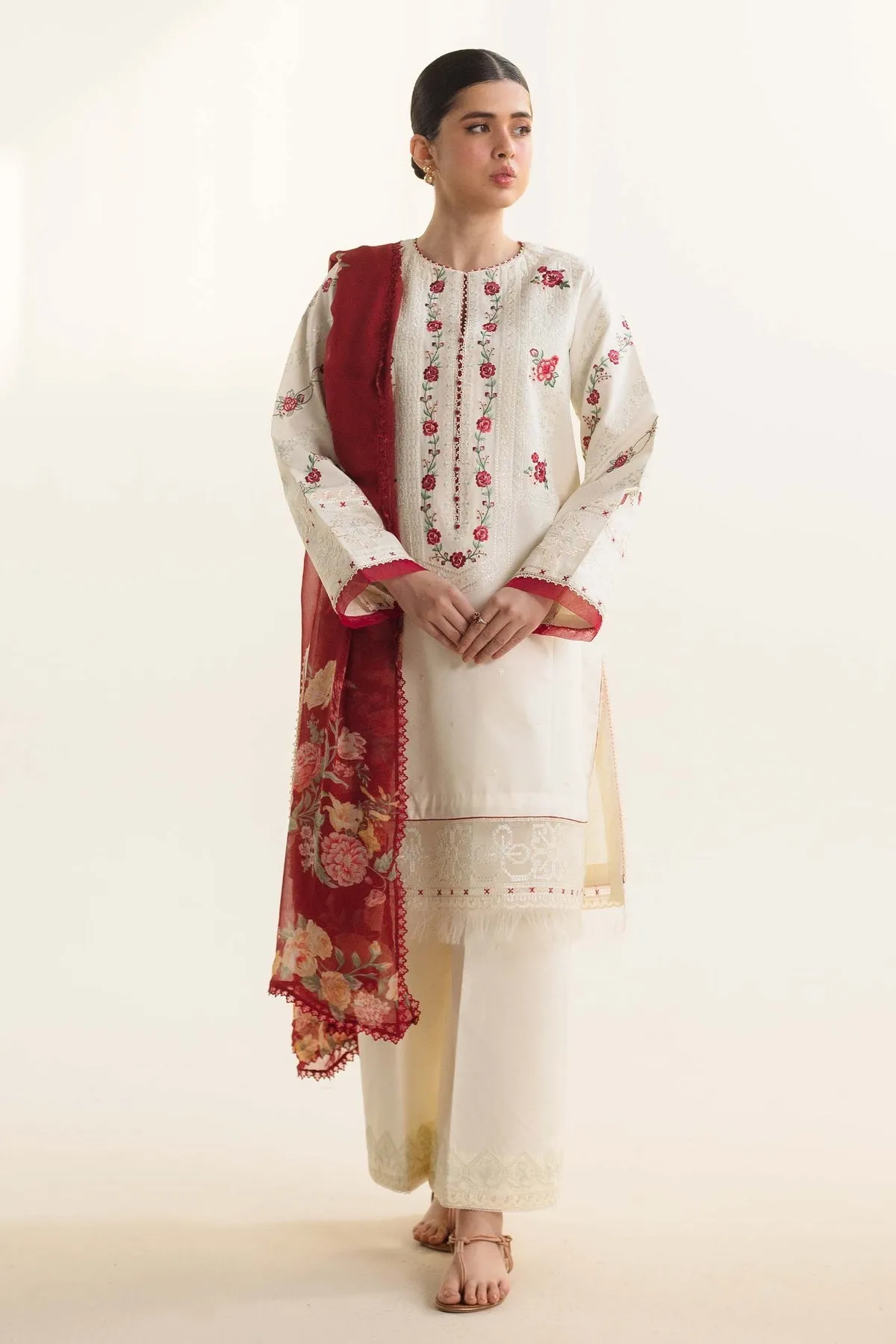 Coco by Zara Shahjahan Embroidered Lawn Unstitched 3Pc Suit D-06A AYRA