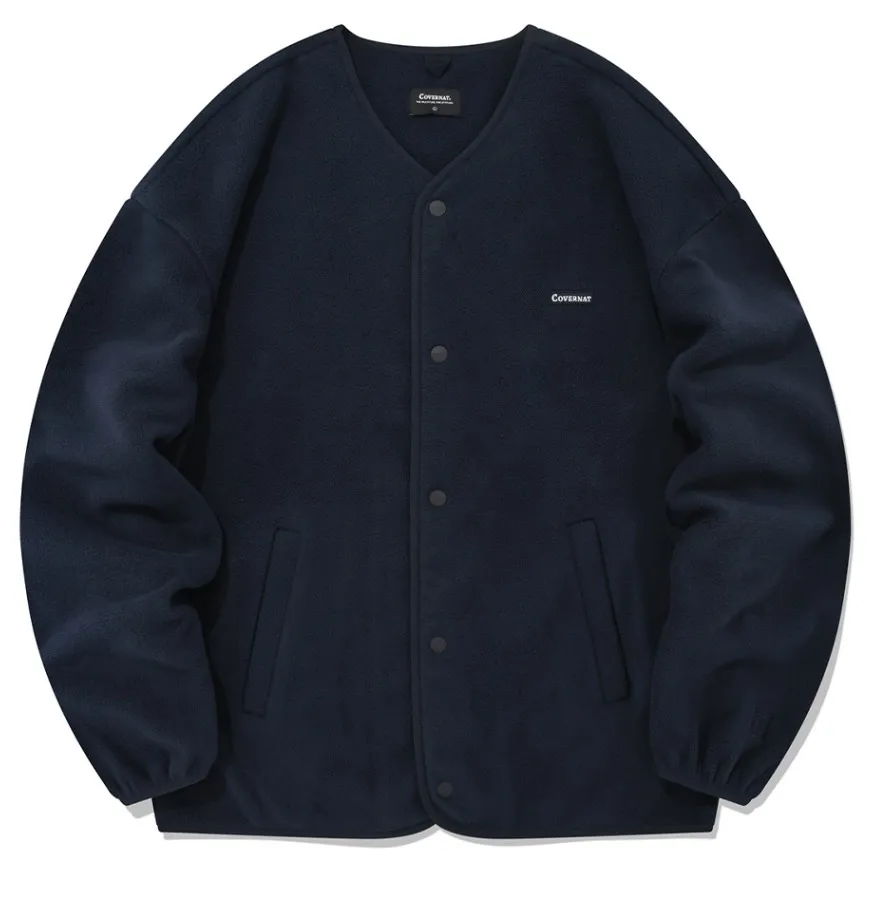 COVERNAT  |[COVERNAT]★ Fleece Collarless Jacket