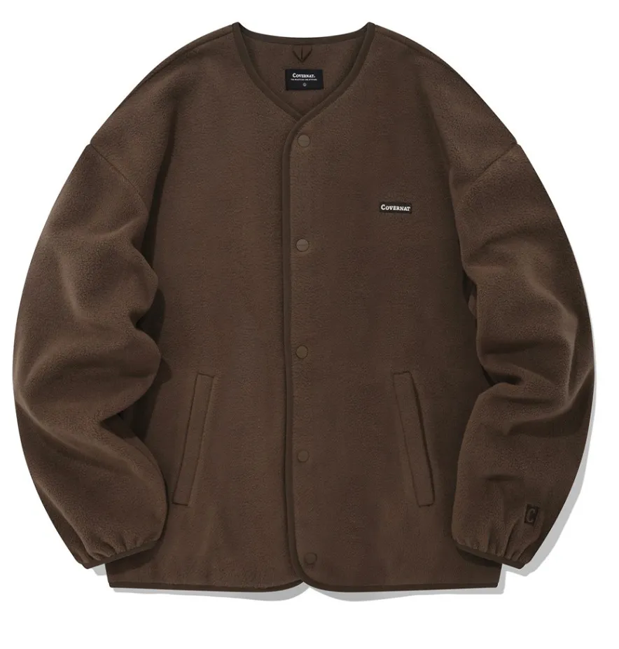 COVERNAT  |[COVERNAT]★ Fleece Collarless Jacket