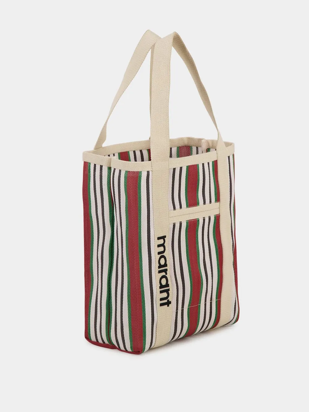 Darwen Striped Logo Tote Bag