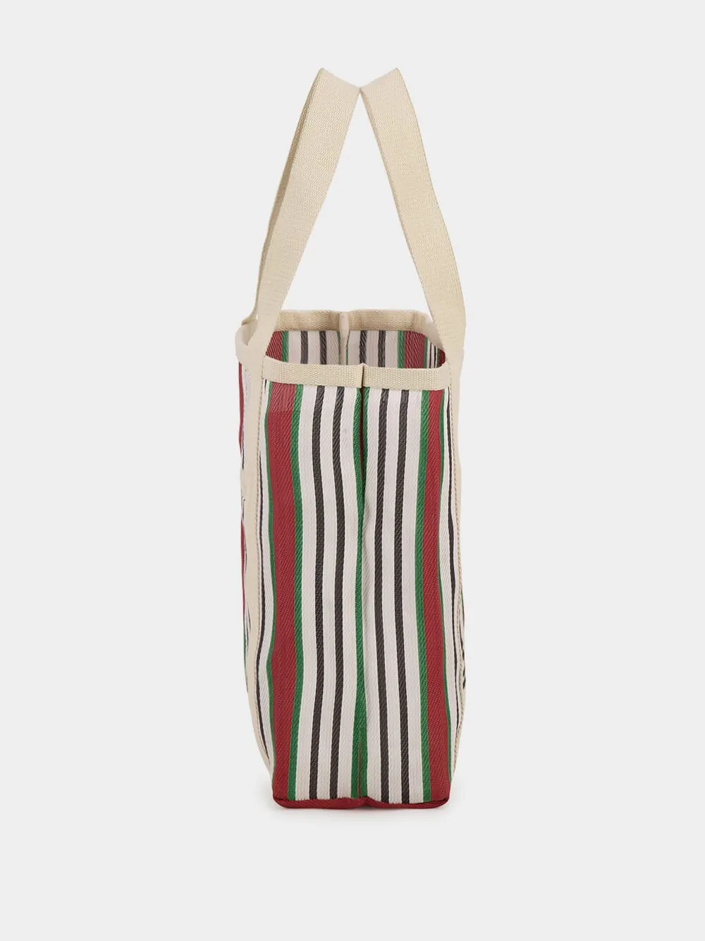 Darwen Striped Logo Tote Bag