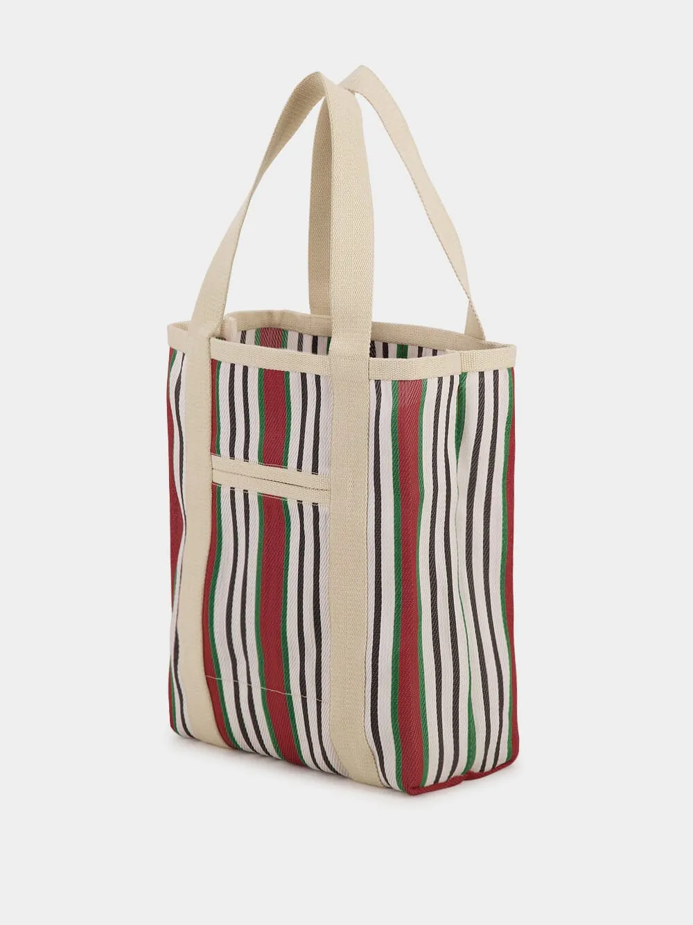 Darwen Striped Logo Tote Bag