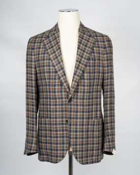 De Petrillo Check Jacket / Blue Beige