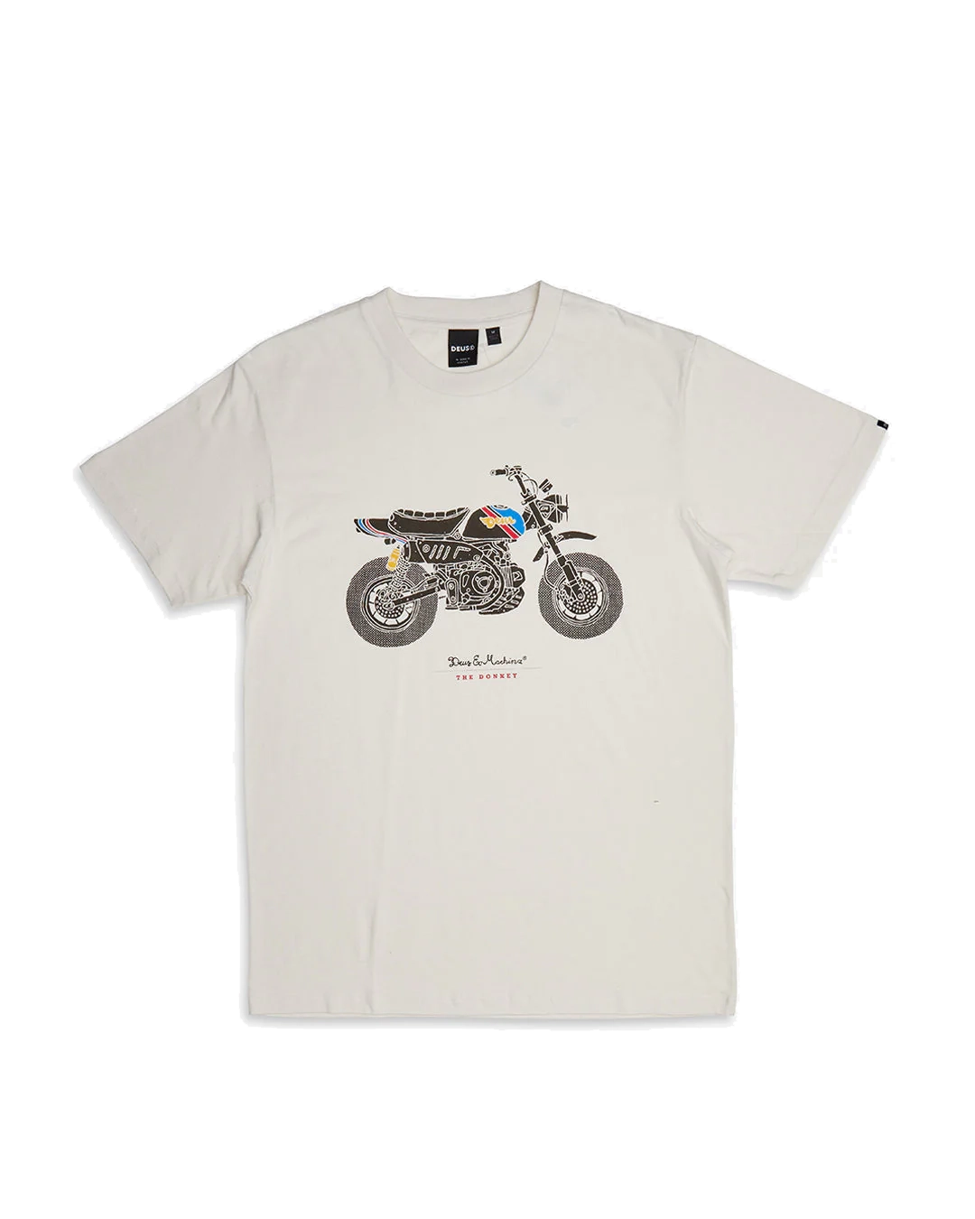 DEUS T-SHIRT MONKEY VINTAGE WHITE