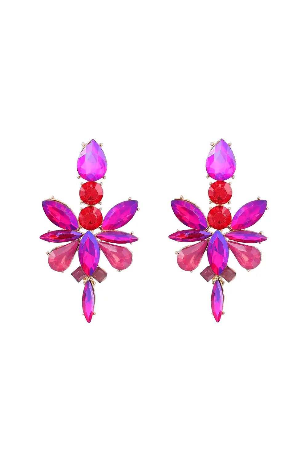 DOLLY EARRINGS HOT PINK