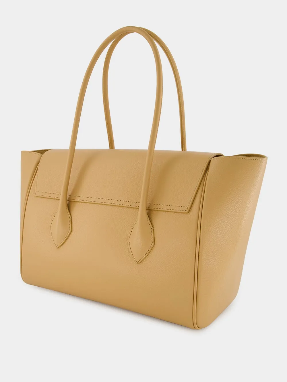 East-West Light Caramel Tote Bag