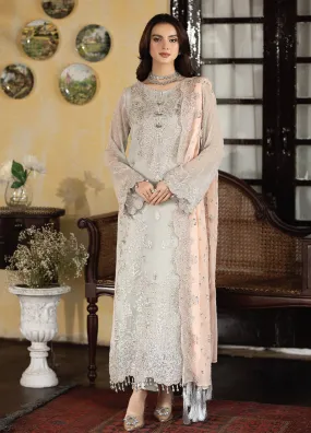 Enliven Majestic by Imrozia Premium Embroidered Chiffon 3 Piece Unstitched Suit - IMP24EL M-63 GABRIELLA