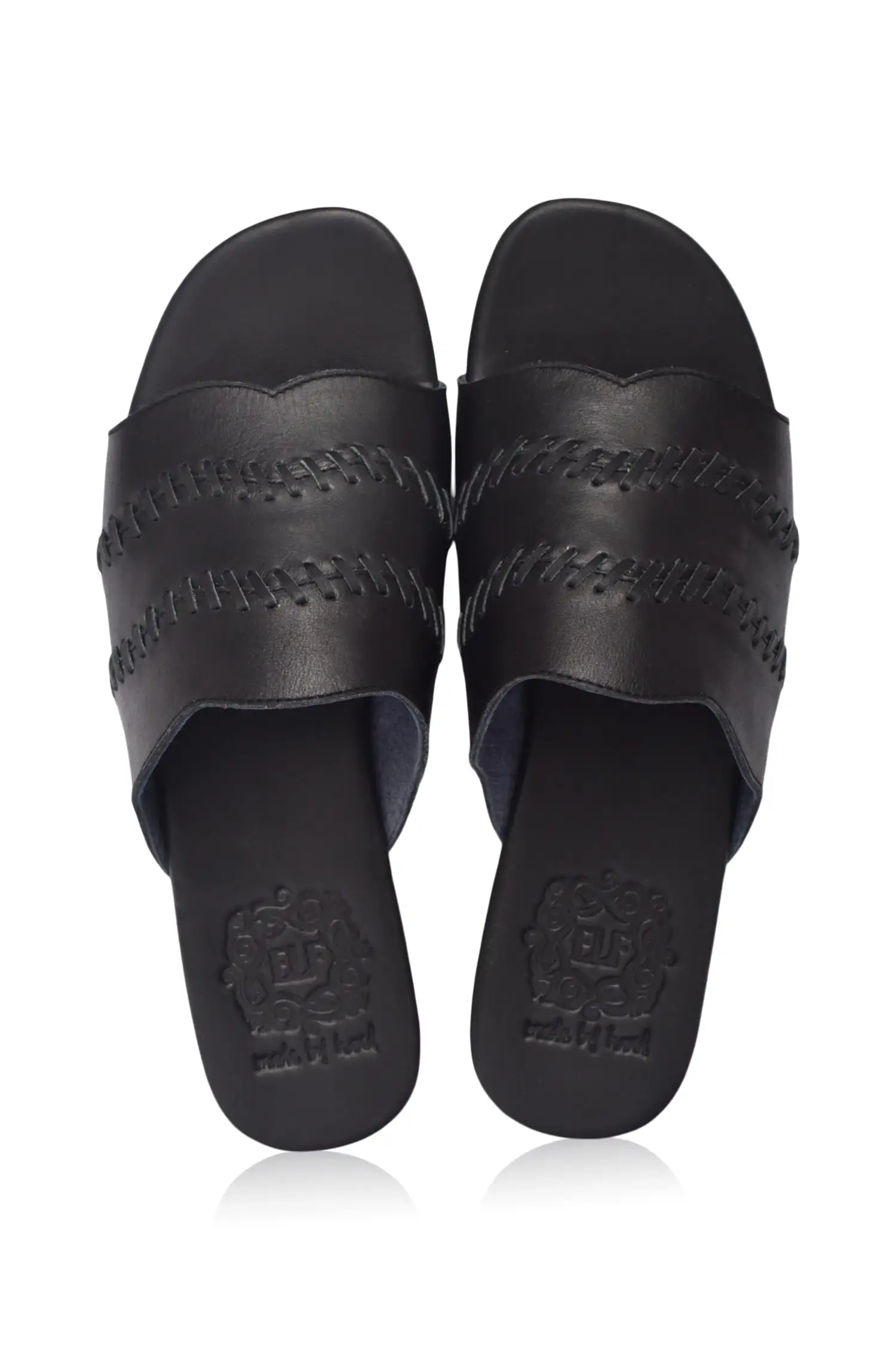 Enzo Leather Slides