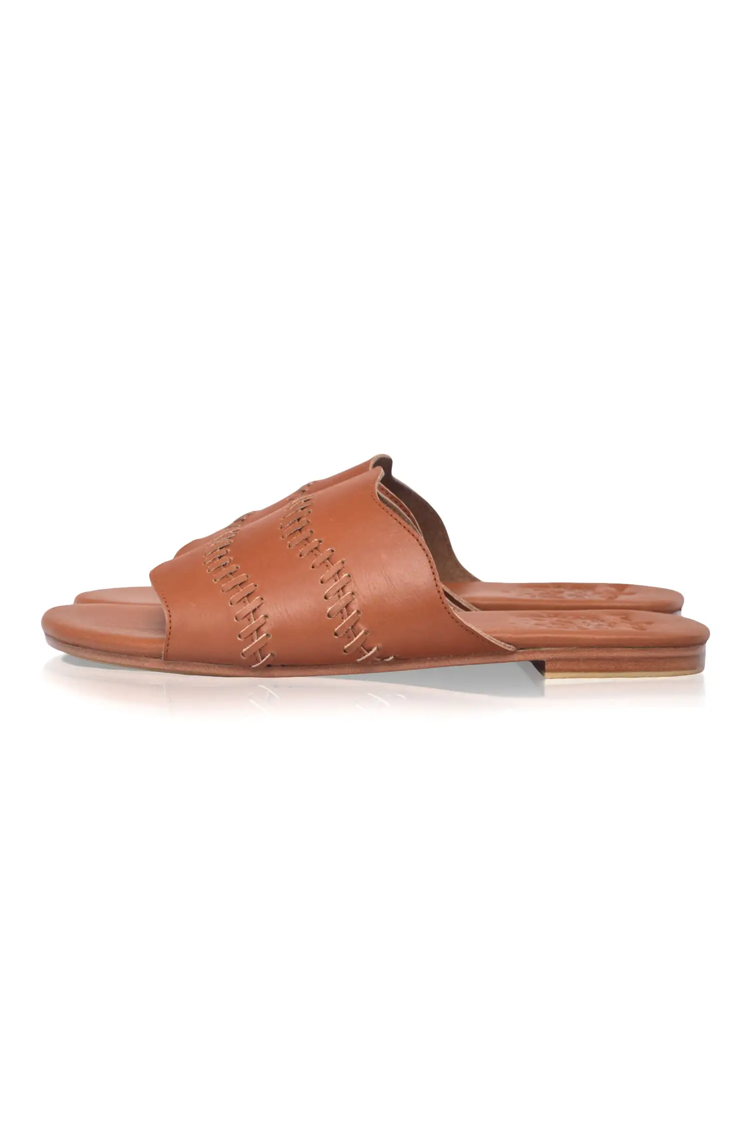 Enzo Leather Slides