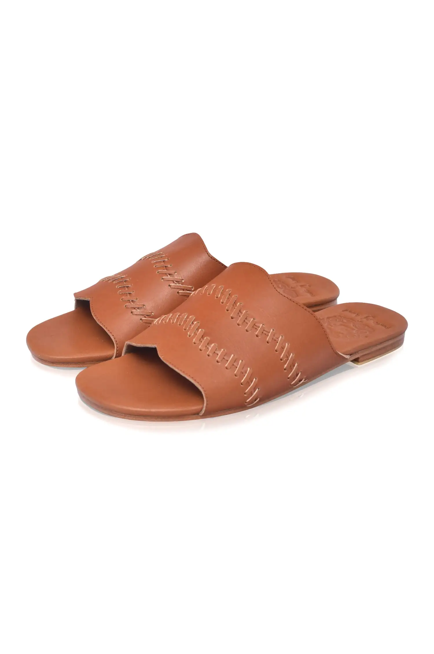 Enzo Leather Slides