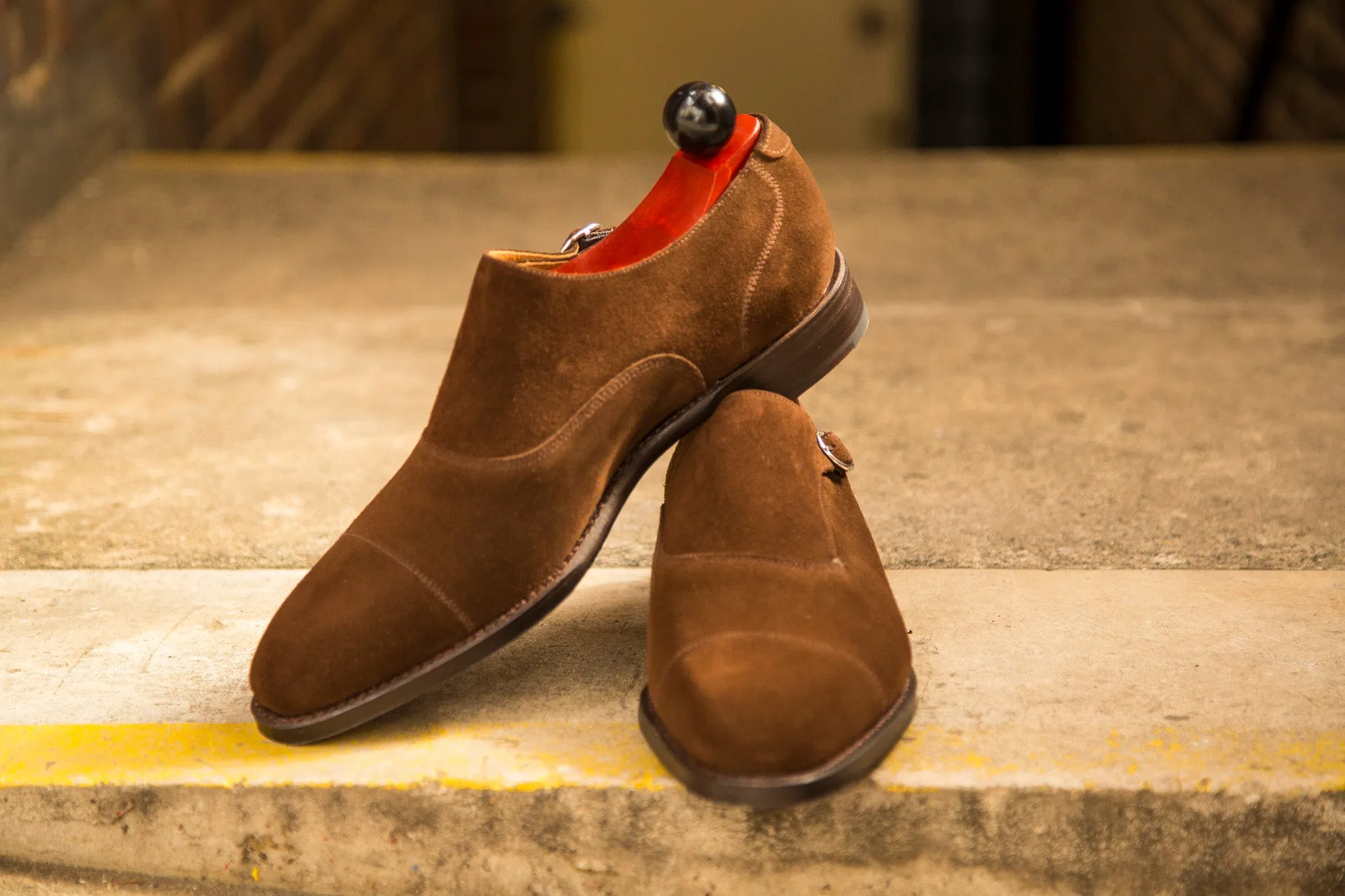 Fauntleroy - MTO - Dark Brown Suede - LPB Last - Single Leather Sole